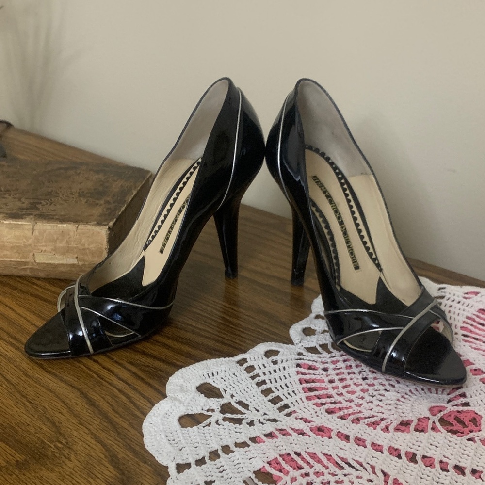 Jimmy Choo boutique Black Glossy  38 (8) Heels 323